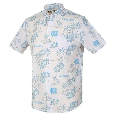 Men's Reyn Spooner White North Carolina Tar Heels Kekai Classic Tri-Blend Button-Down Shirt