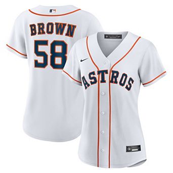 Women's Nike Hunter Brown White Houston Astros Home Replica Jersey