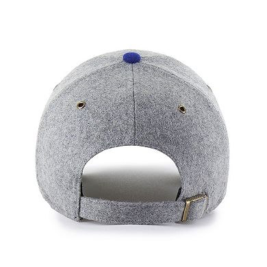 Men's '47 Gray/Royal Kansas City Royals Golden Age Wool Clean Up Adjustable Hat