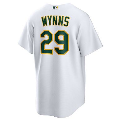 Men's Nike Austin Wynns White Athletics Home Replica Jersey