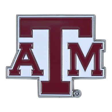 Logo Brands Texas A&M Aggies Embossed Color Auto Emblem