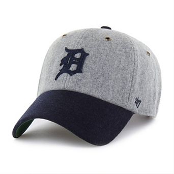 Men's '47 Gray/Navy Detroit Tigers Golden Age Wool Clean Up Adjustable Hat