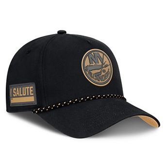 Men's Fanatics Black New York Islanders Military Appreciation Authentic Pro A-Frame Adjustable Hat