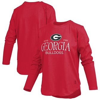 Women's Pressbox Red Georgia Bulldogs Silveron Long Sleeve T-Shirt