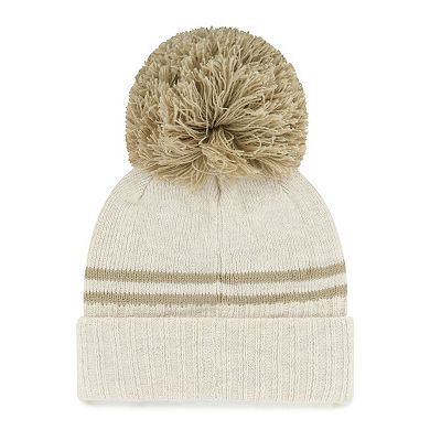 Women's '47 Natural Washington Huskies Core & Inline Latte Cuffed Knit Hat with Pom