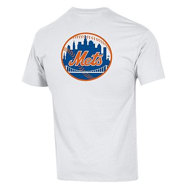 Men's Champion White New York Mets 3-Hit Jersey T-Shirt