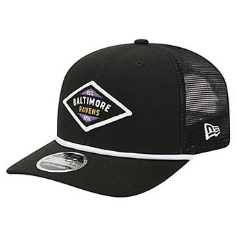 Men's New Era Black Baltimore Ravens Team 9SEVENTY Adjustable Hat