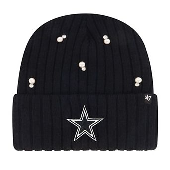 Women's '47 Black Dallas Cowboys Claudette Cuffed Knit Hat