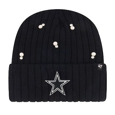 Women's '47 Black Dallas Cowboys Claudette Cuffed Knit Hat