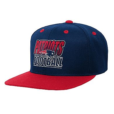Youth Outerstuff Navy New England Patriots Team Gradient Deadstock Snapback Hat
