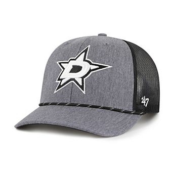 Men's '47 Gray Dallas Stars Carbon Rope Trucker Adjustable Hat