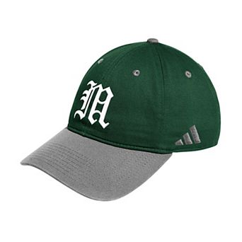Unisex adidas Green/Gray Miami Hurricanes Seasonal Baseball Slouch Adjustable Hat