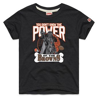 Youth Homage Black Cleveland Browns Star Wars x NFL Tri-Blend T-Shirt