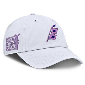 Men's Fanatics White Carolina Hurricanes Authentic Pro Hockey Fights Cancer Adjustable Hat