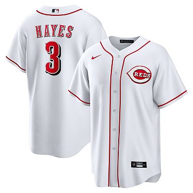 Men's Nike Ke'Bryan Hayes White Cincinnati Reds Home Replica Jersey