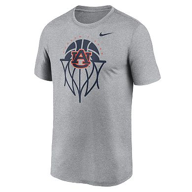Men's Nike Gray Auburn Tigers Basketball Icon Legend T-Shirt