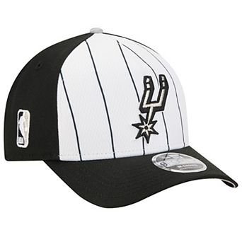 Men's New Era White/Black San Antonio Spurs 2025 NBA Tip Off M-Crown A-Frame 9FORTY Adjustable Hat