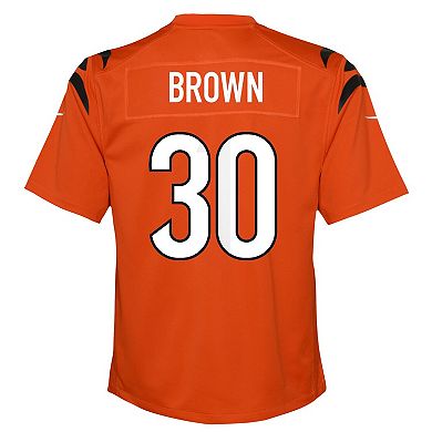 Youth Nike Chase Brown Orange Cincinnati Bengals Youth