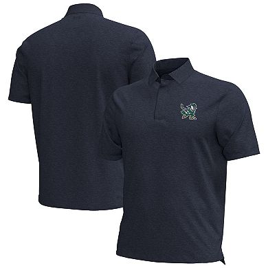 Men's Under Armour Navy Notre Dame Fighting Irish Hockey Leprechaun Drive Aura Polo