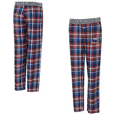 Women's Concepts Sport Navy Denver Broncos Laney Plaid Tri-Blend Pants
