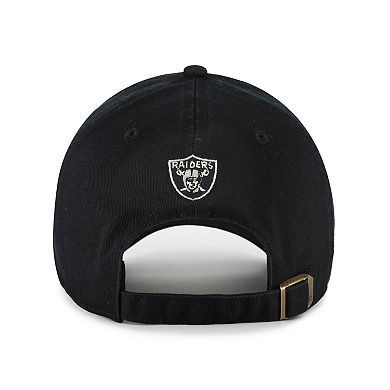 Women's '47 Black Las Vegas Raiders Zoey Clean Up Adjustable Hat