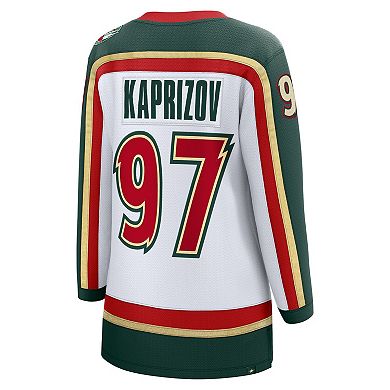 Women's Fanatics Kirill Kaprizov White Minnesota Wild 25th Anniversary Breakaway Player Jersey