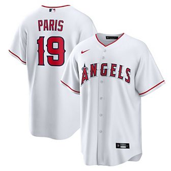 Men's Nike Kyren Paris White Los Angeles Angels Home Replica Jersey