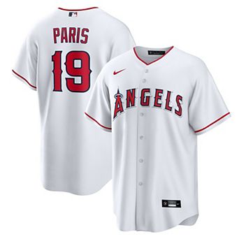 Men's Nike Kyren Paris White Los Angeles Angels Home Replica Jersey