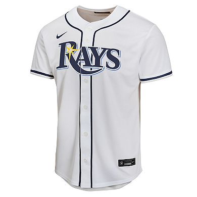 Youth Nike Junior Caminero White Tampa Bay Rays Home Player Game Jersey