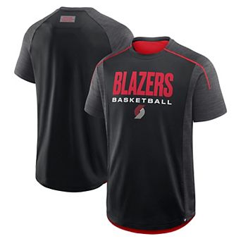 Men's Fanatics Black Portland Trail Blazers Inbound Pass Play Practice T-Shirt