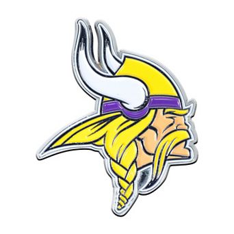 Logo Brands Minnesota Vikings Embossed Color Auto Emblem