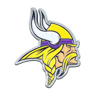 Logo Brands Minnesota Vikings Embossed Color Auto Emblem