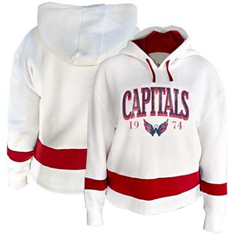 Women's Profile White Washington Capitals Plus Size Hoodie