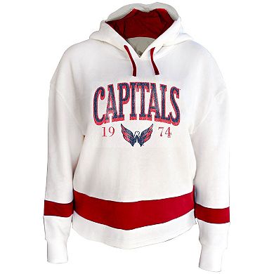 Women's Profile White Washington Capitals Plus Size Hoodie