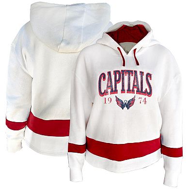 Women's Profile White Washington Capitals Plus Size Hoodie