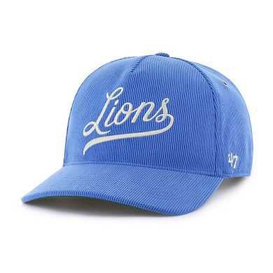 Men's '47 Blue Detroit Lions Golden Age Corduroy Hitch Adjustable Hat