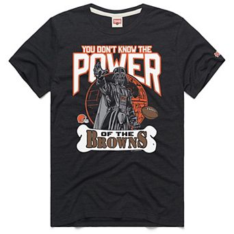 Unisex Homage Charcoal Cleveland Browns Star Wars x NFL Tri-Blend T-Shirt
