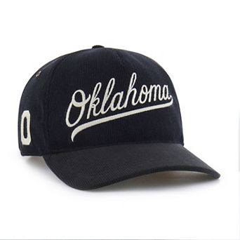Unisex '47 Black Oklahoma Sooners Collections Golden Age Corduroy Hitch Adjustable Hat