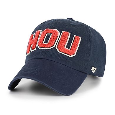 Women's '47 Navy Houston Astros Zoey Clean Up Adjustable Hat