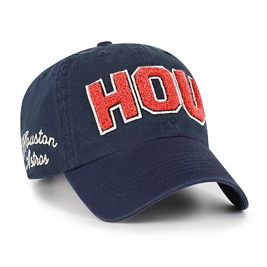Women's '47 Navy Houston Astros Zoey Clean Up Adjustable Hat