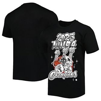 Unisex round21 Black Las Vegas Aces 2025 WNBA Finals Champions Graffiti Art Oversized Premium T-Shirt