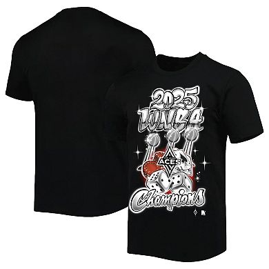 Unisex round21 Black Las Vegas Aces 2025 WNBA Finals Champions Graffiti Art Oversized Premium T-Shirt
