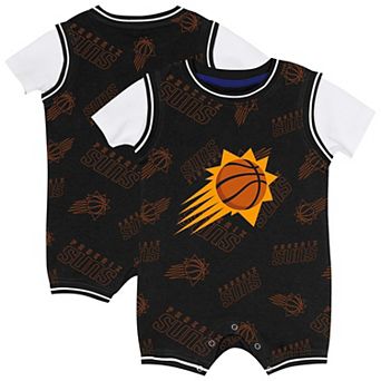 Infant Outerstuff Black Phoenix Suns Logo Mania Romper