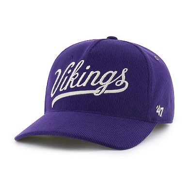 Men's '47 Purple Minnesota Vikings Golden Age Corduroy Hitch Adjustable Hat