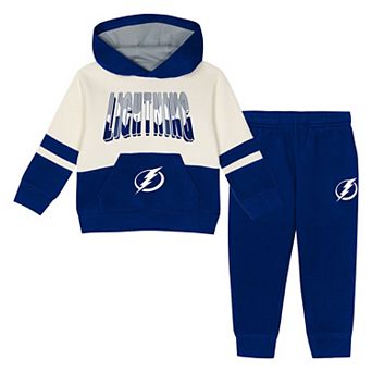 Toddler Outerstuff Blue Tampa Bay Lightning Chants and Cheers Fleece Hoodie and Pants Set