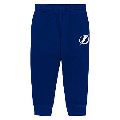 Toddler Outerstuff Blue Tampa Bay Lightning Chants and Cheers Fleece Hoodie and Pants Set
