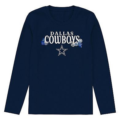 Preschool Outerstuff Navy Dallas Cowboys Chestnut Holiday Sleep Set