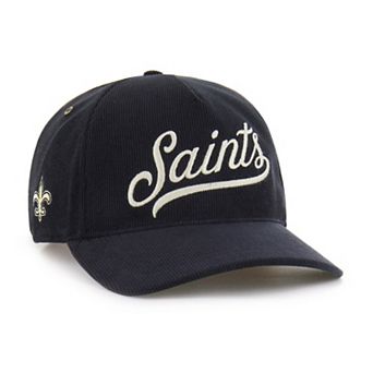 Men's '47 Black New Orleans Saints Golden Age Corduroy Hitch Adjustable Hat