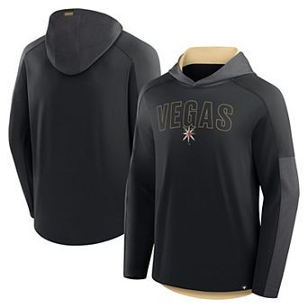 Men's Fanatics Black Vegas Golden Knights Penalty Shot Long Sleeve Hoodie T-Shirt