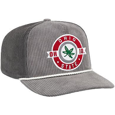 Men's Colosseum Gray Ohio State Buckeyes Where's My Hat Podium Adjustable Trucker Hat